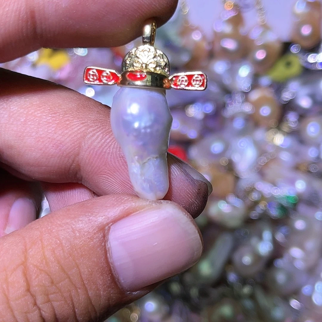 淡水珍珠未镶嵌吊坠(不含链)11