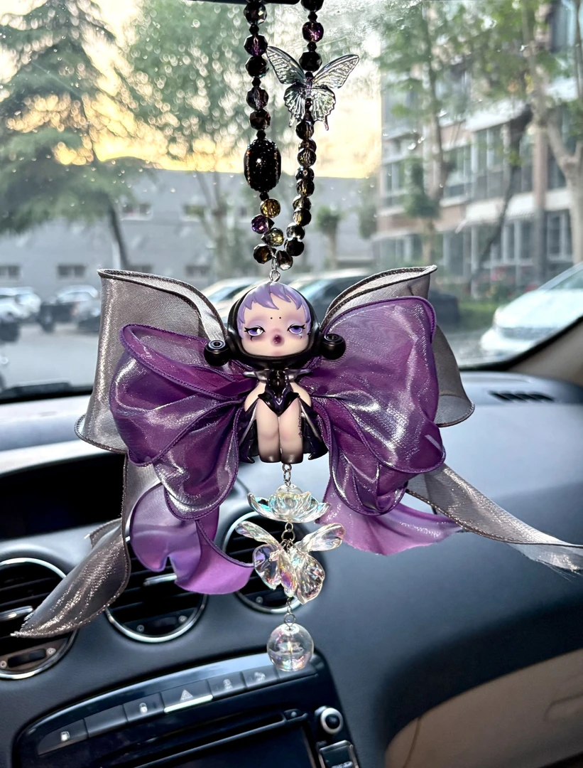 【主播代拆】正版泡泡玛特sp系列车载汽车后视镜平安吊坠礼物labubu