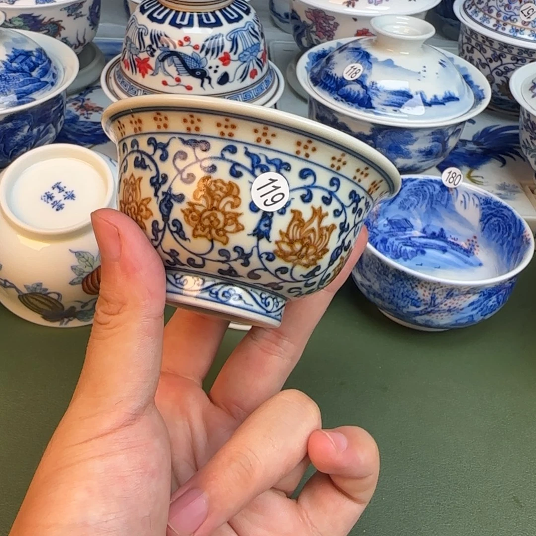 彦祖纯手工手绘茶具119