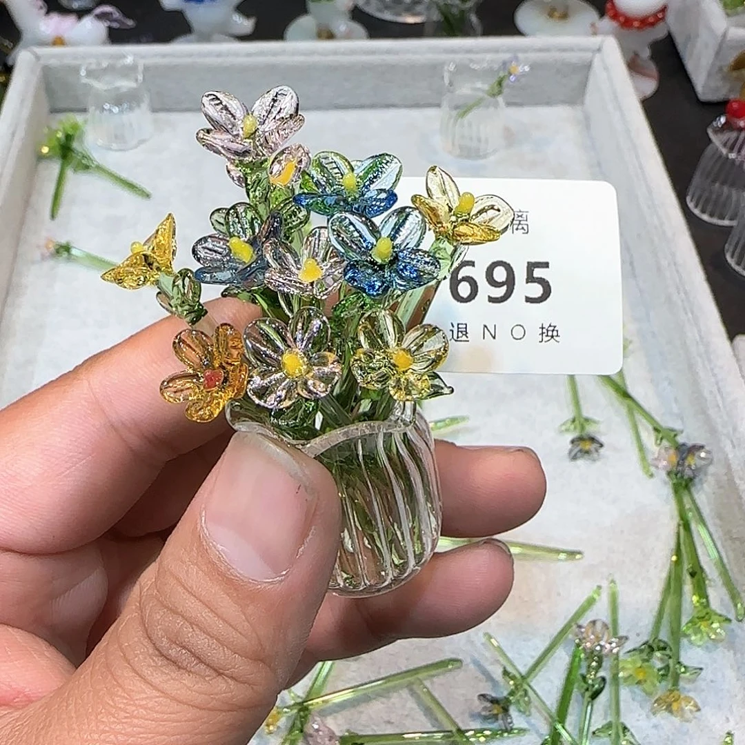 琉璃手工艺品695插花