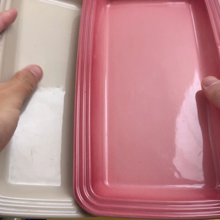 福利微瑕2个长鱼盘