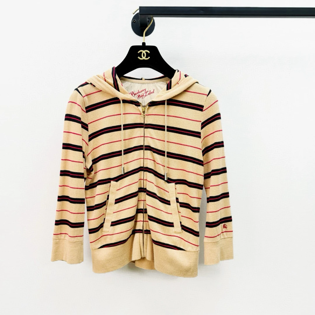 99新 BURBERRY/博柏利 Burberry博柏利条纹开衫  38码 99新