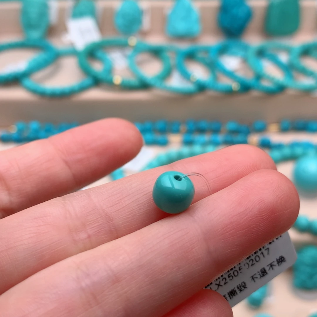 绿松石未镶嵌珠宝奇石8mm