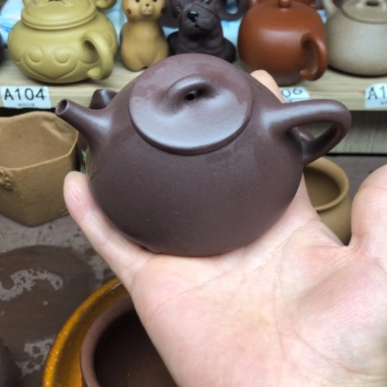 紫砂茶壶紫泥子冶170豪升左右