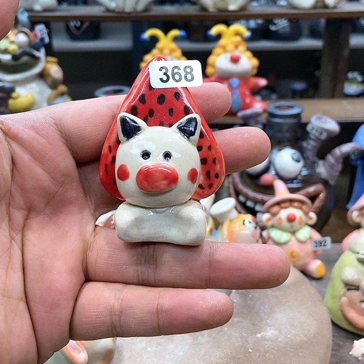 摆件甩***嚓直播间手工陶瓷摆件368