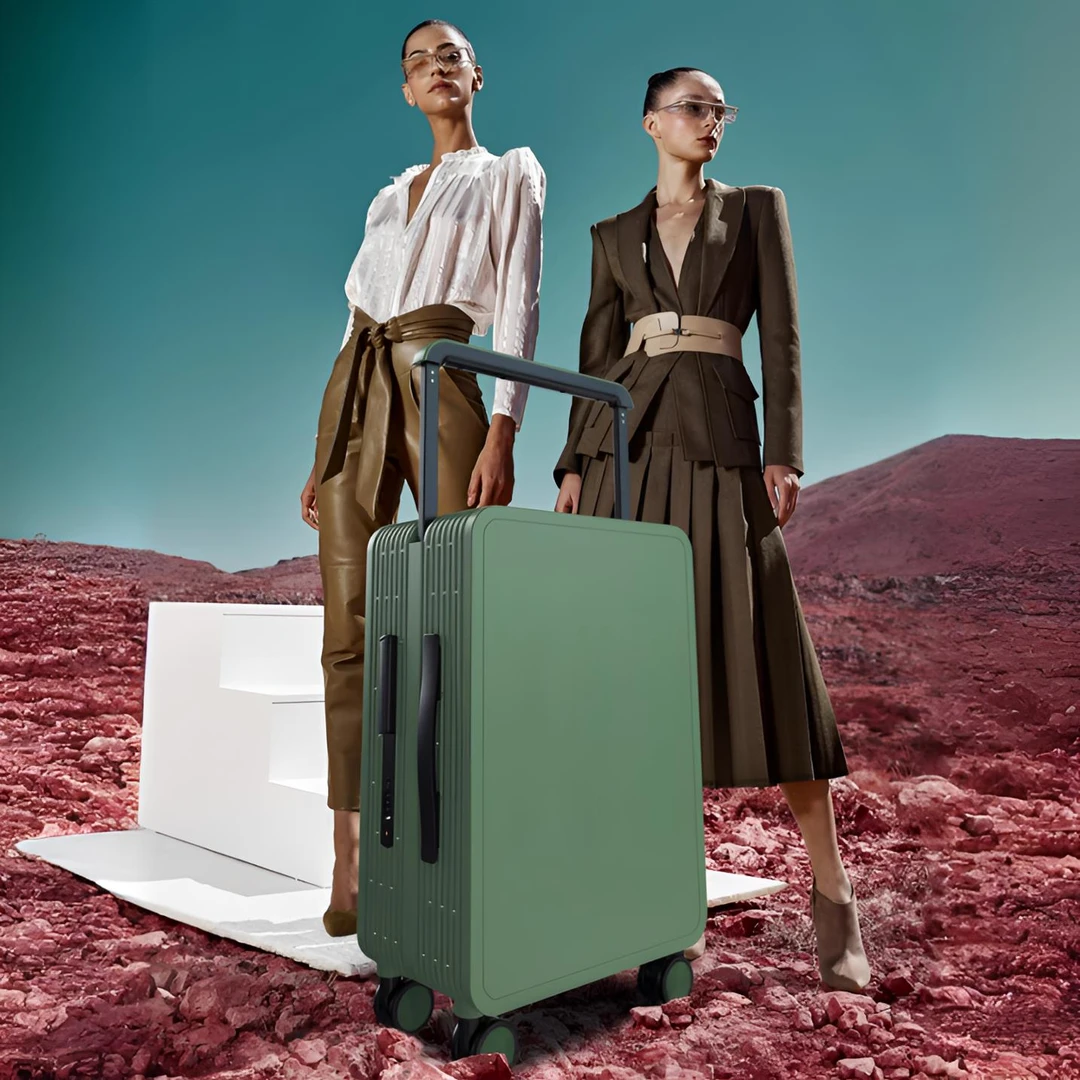 punami/普娜米锁扣款宽拉杆行李箱便携式拉杆箱旅行箱时尚网红