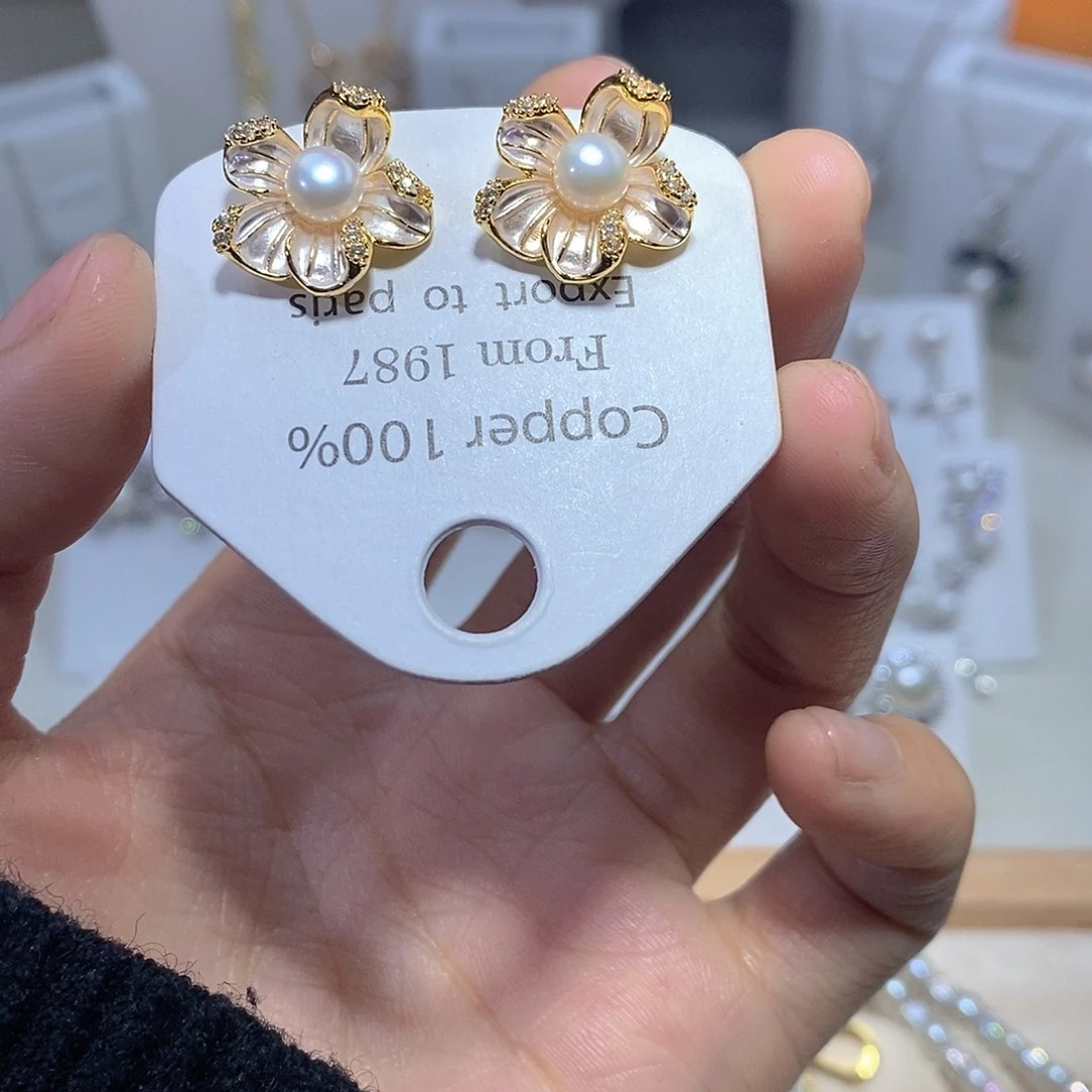 未镶嵌耳饰淡水珍珠