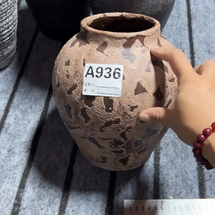 粗陶盆默认打孔高22口10