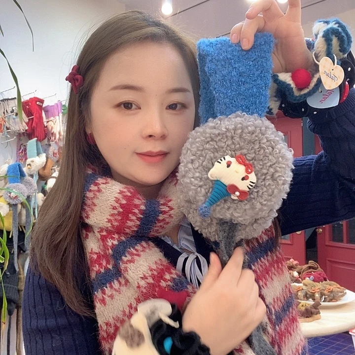 布艺非金属耳包可爱