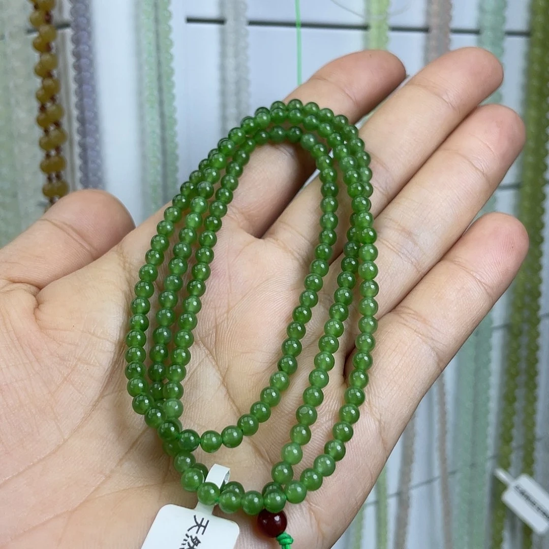 颈饰未镶嵌和田玉4mm