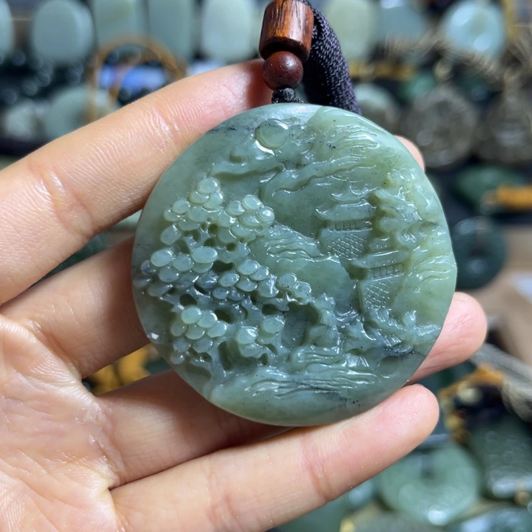 和田玉未镶嵌颈饰