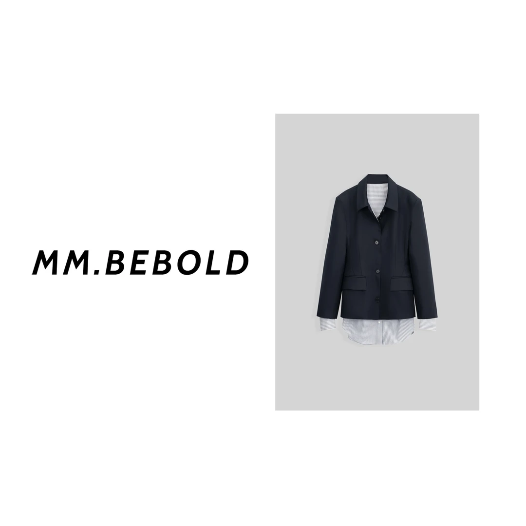 【妙姐精选】收腰拼接西装上衣MQJ2023