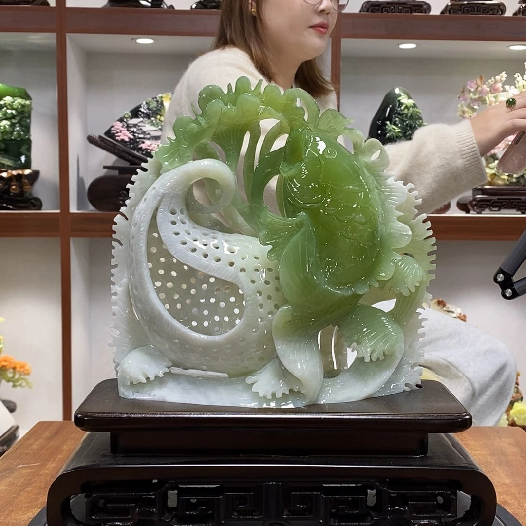 猫***迷玉山水摆件 玄关摆件