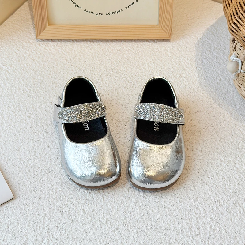 女童皮鞋2025春秋新款儿童鞋子小女孩公主鞋软底豆豆鞋浅口玛丽珍