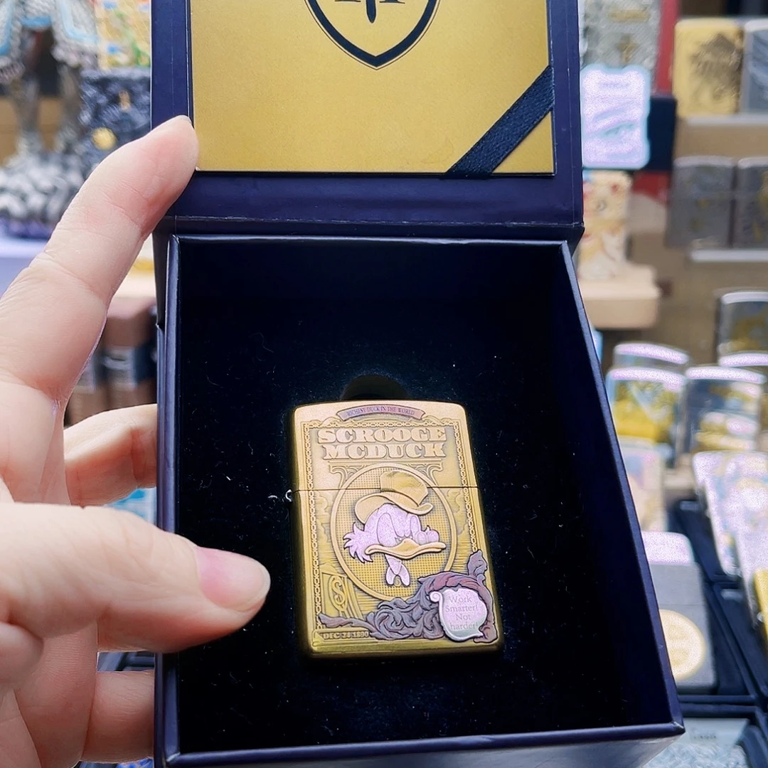 A***强铜钢黄铜暴富鸭打火机