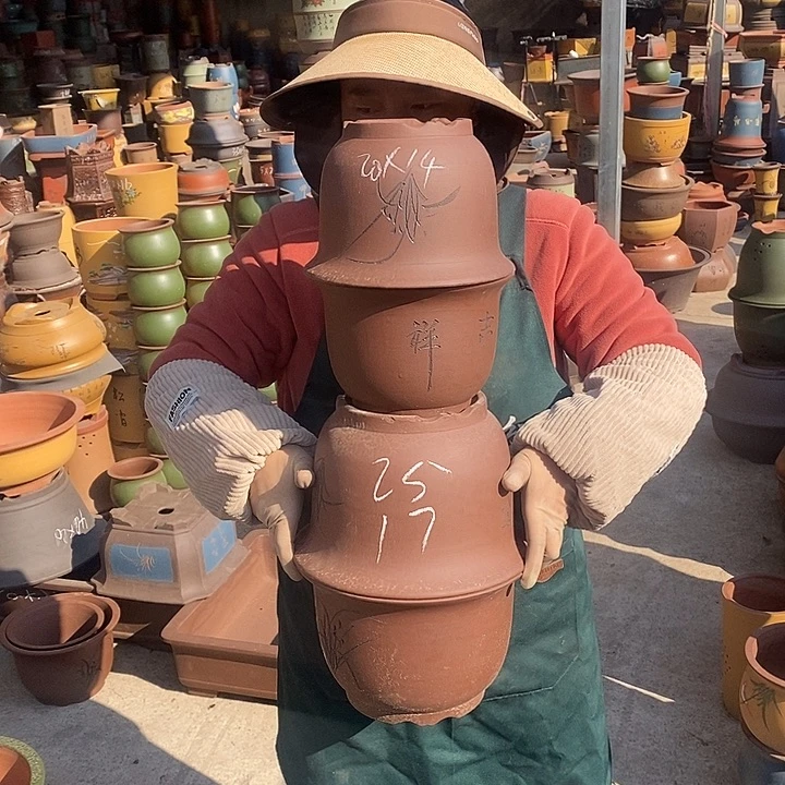 紫砂花盆紫砂花盆