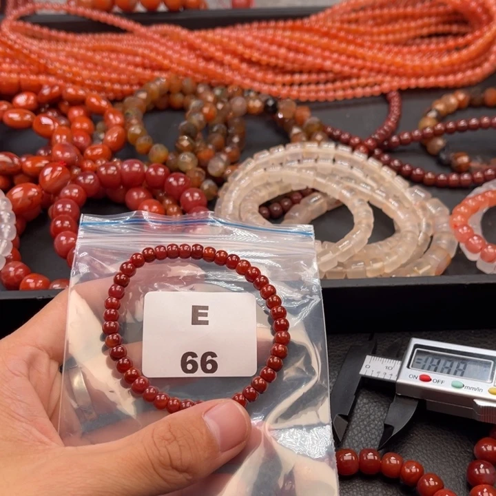 南红玛瑙未镶嵌多样性发货默认微瑕称重5mm