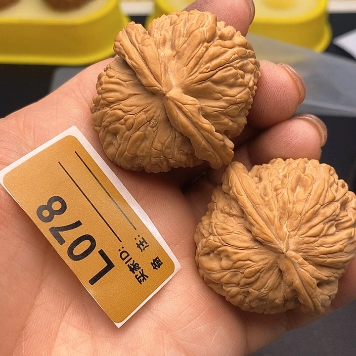 文玩核桃把件闷白4.0