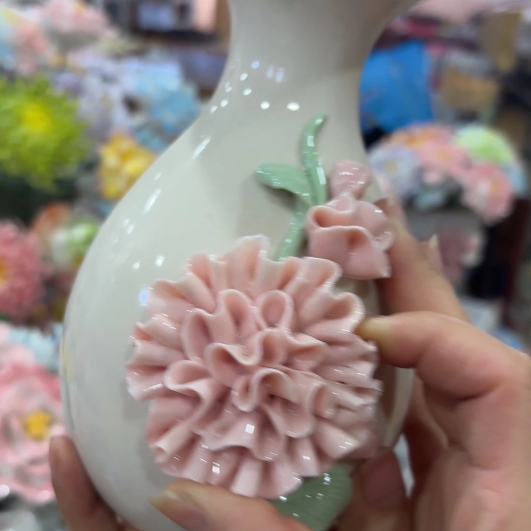 1615 陶瓷花拍满20元发货，退款的拉黑