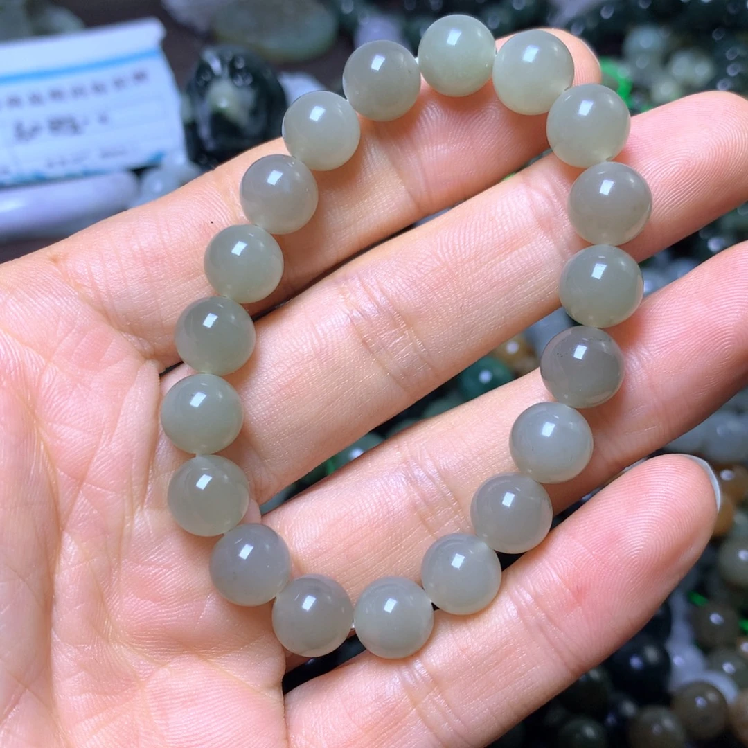 和田玉未镶嵌手链