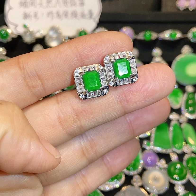 【闪购商品】翡翠未镶嵌耳饰天然翡翠