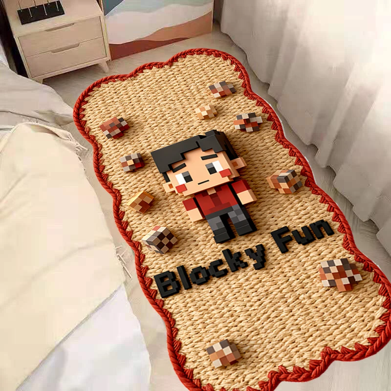 K106【新人福利】卧室床边地毯高级感长条加厚主卧羊绒毯儿童床边毯