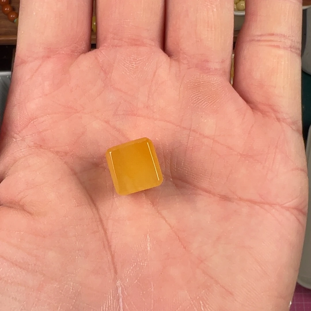 琥珀裸石未镶嵌深****猫蜜蜡方糖