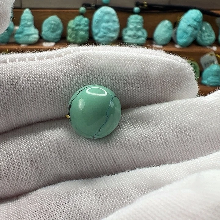 绿松石未镶嵌圆珠11.2mm