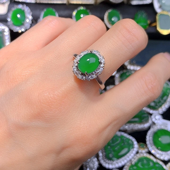 翡翠未镶嵌戒指戒指