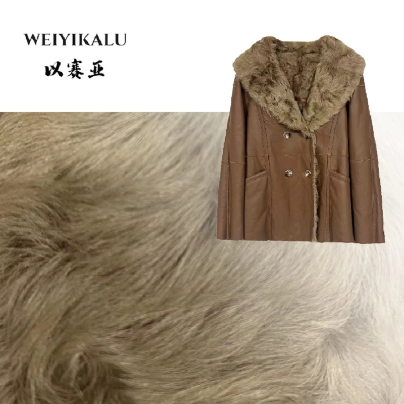 以赛亚 星落舞会 25年MD皮草翻领气质小湖羊皮毛一体外套女 2415