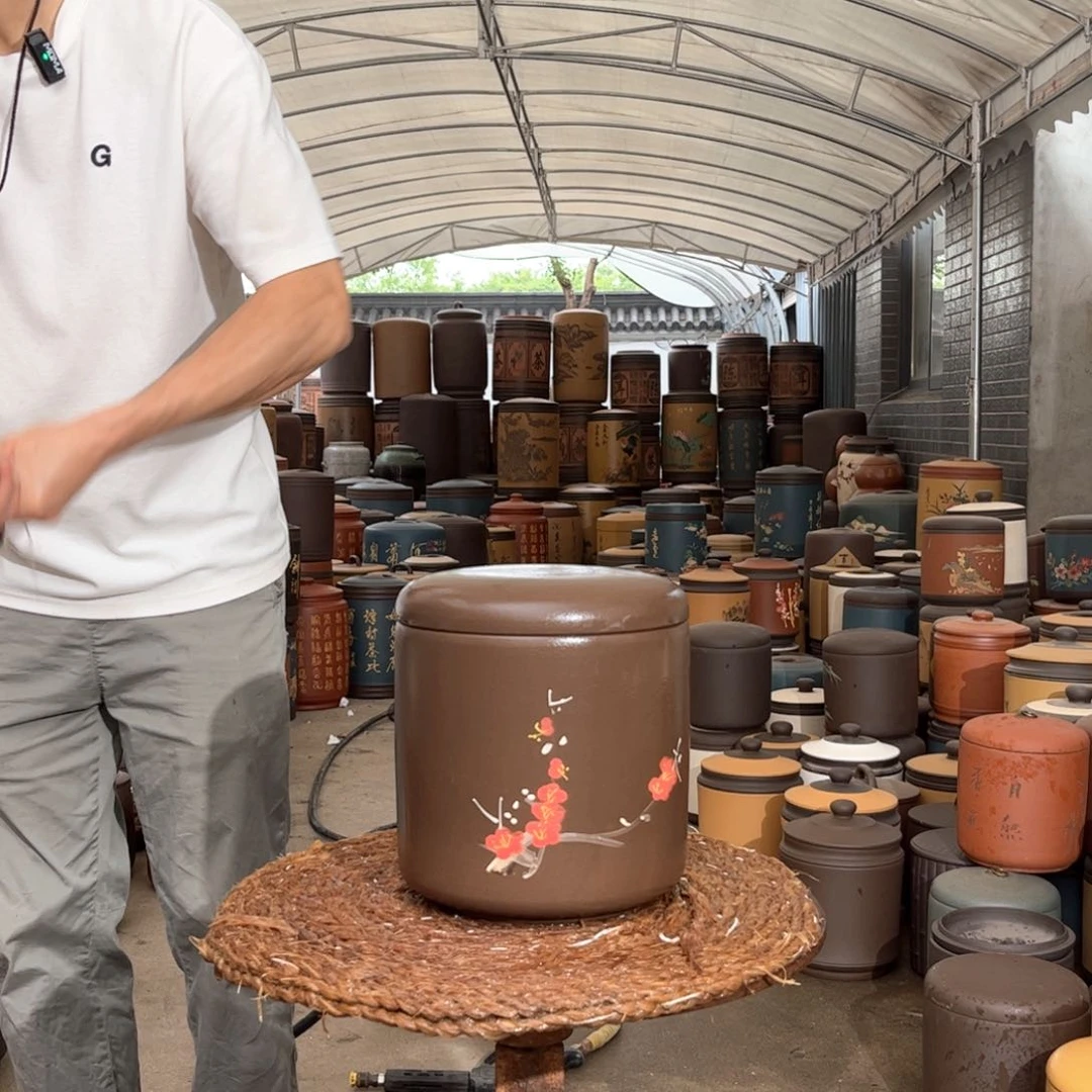 紫砂茶叶罐9 饼茶叶罐