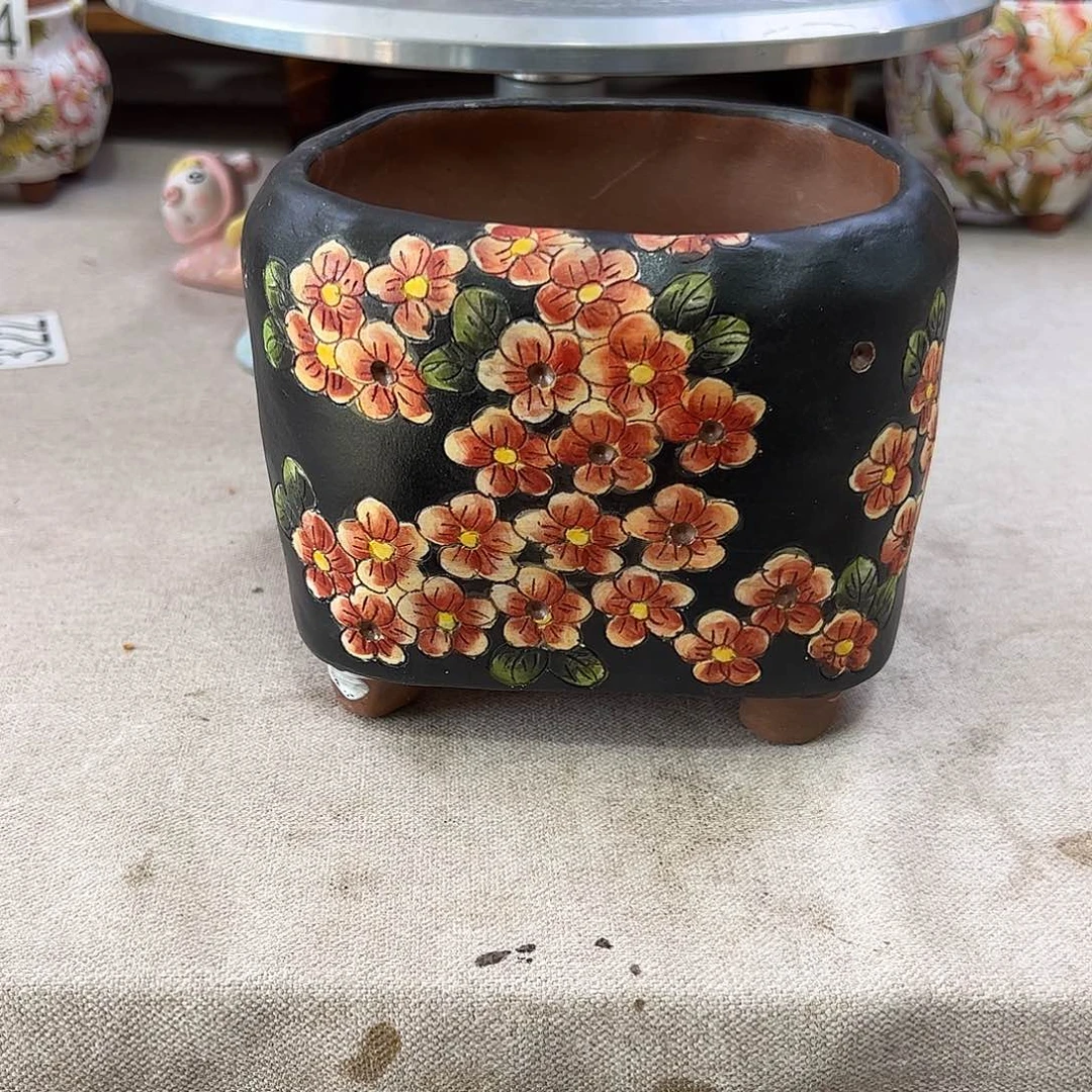 小***。景德镇炫彩手绘景德镇陶瓷花盆