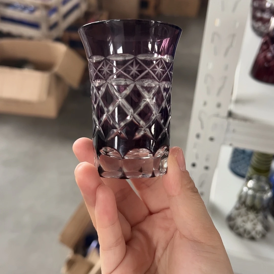 水晶玻璃平底款微瑕一个