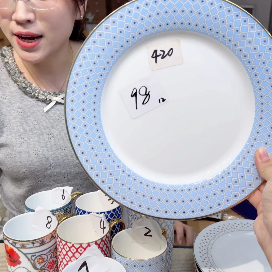 晓***雯骨瓷10.5英寸平盘27cm一个大盘瑕疵品不忒不还