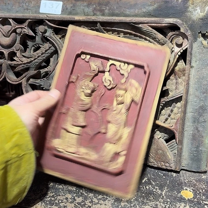 木雕木雕雕花茶道具