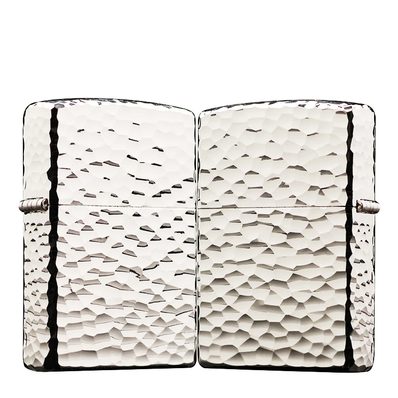 ZIPPO/之宝打火机镀银常规【陨石坑】原装正品煤油机DYJ1