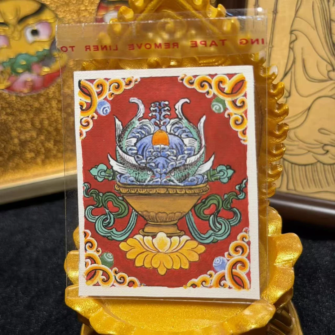 唐卡背卡-热贡纯手绘唐卡