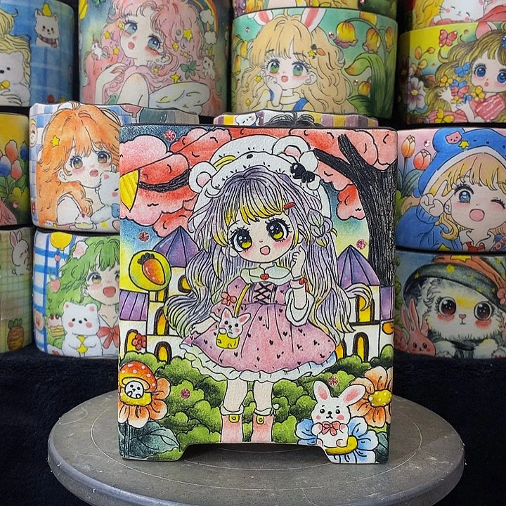 倪***妮陶精工手绘小女孩8888888