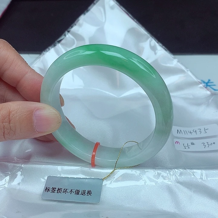 未镶嵌手镯翡翠55圈4935