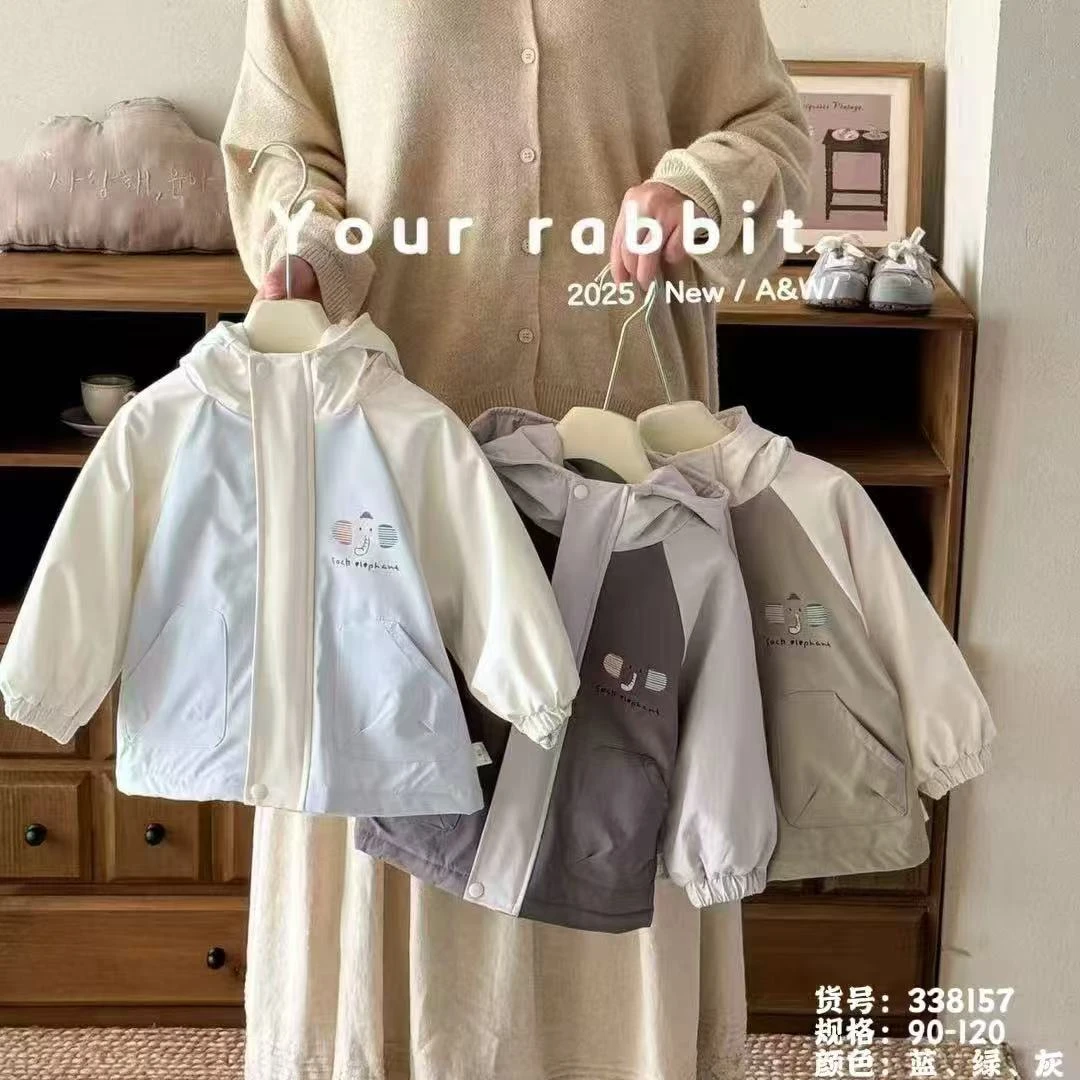 盼姐专属【玥某兔】 160克  儿童加棉深秋款冲锋衣 90-120不退换