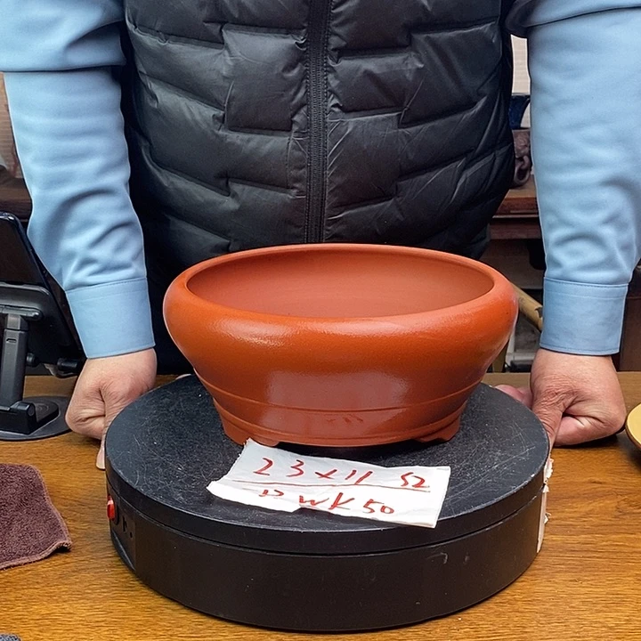 紫砂花盆货号一只WK50