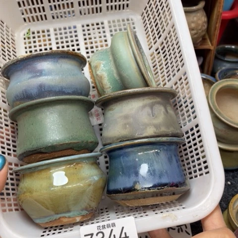 紫砂花盆微瑕344口径5.5左右