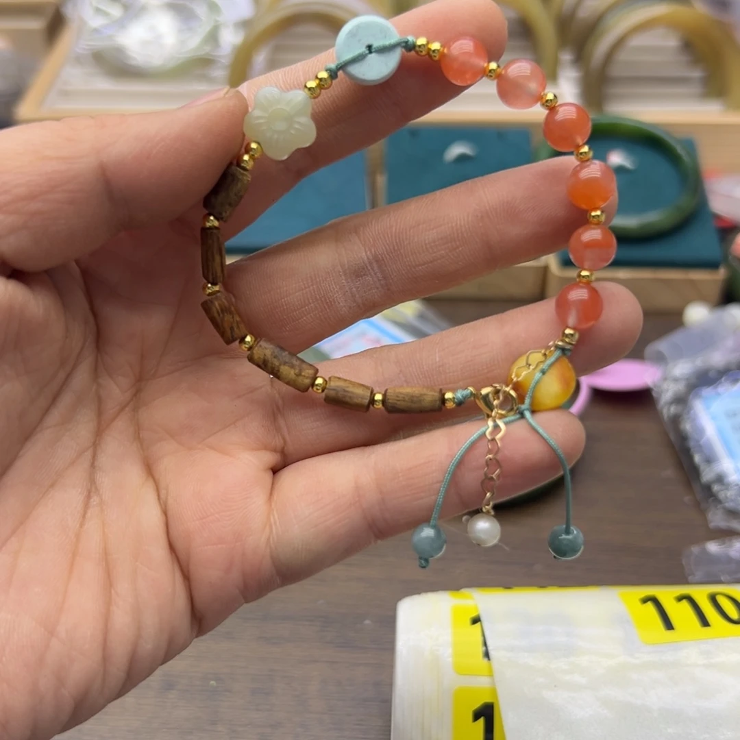 和田玉未镶嵌手链110