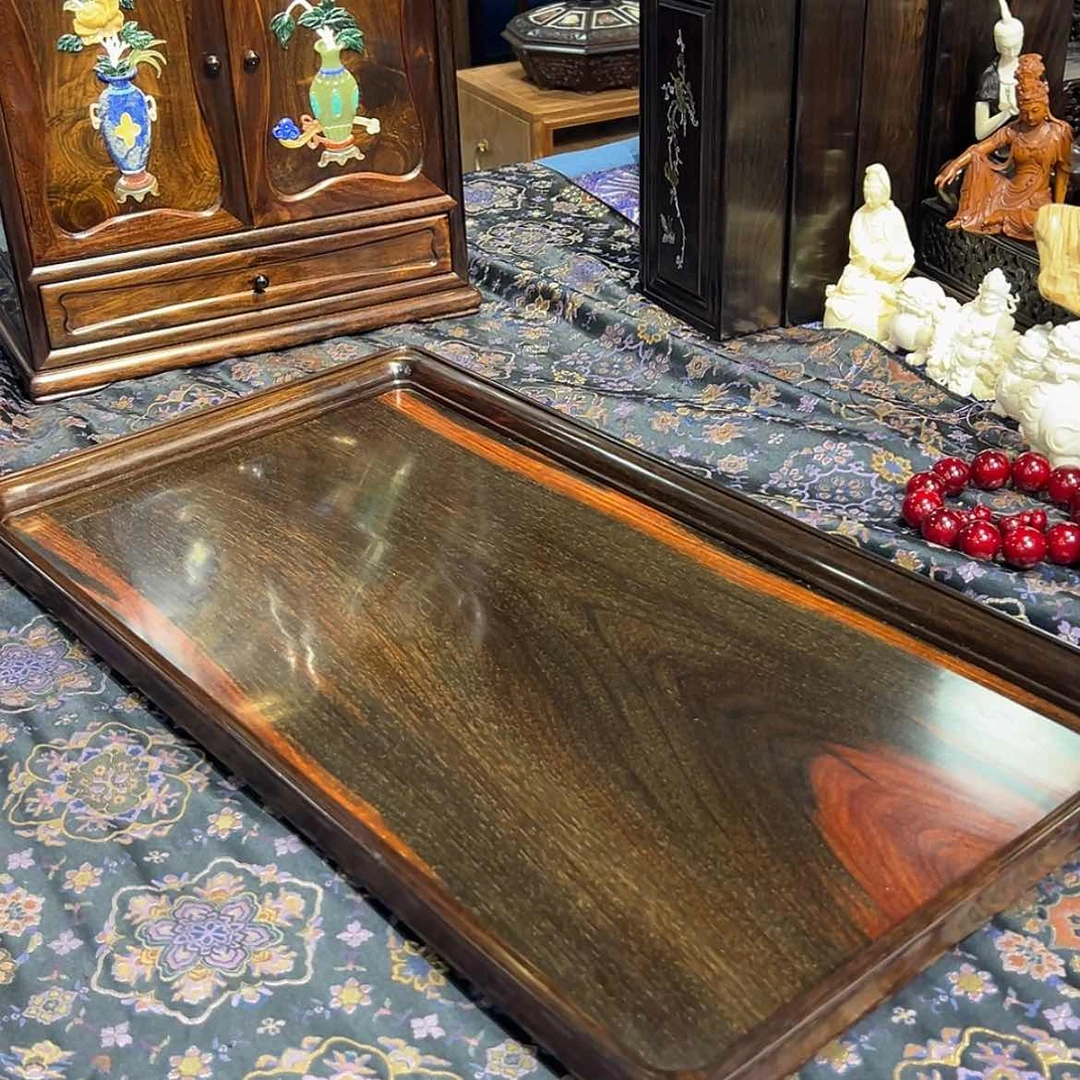 【闪购商品】红酸枝木类成套家具茶盘