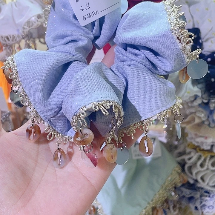 非金属布艺贝壳发圈