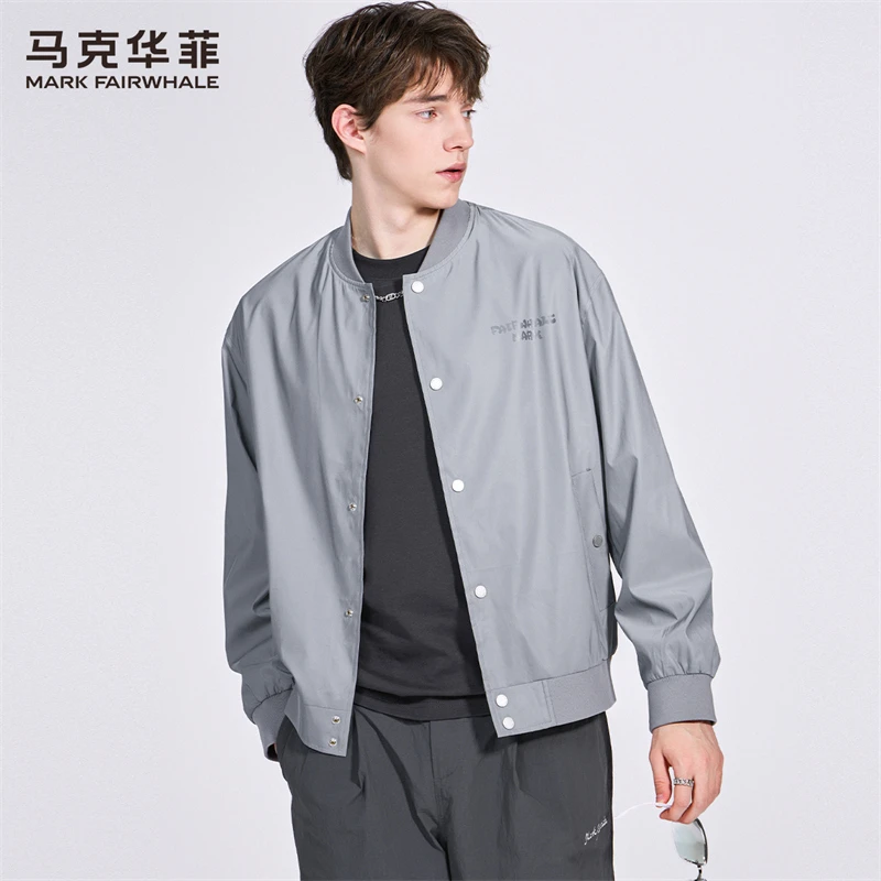【高密防风】马克华菲棒球领夹克男装2025秋季新款潮流飞行员外套