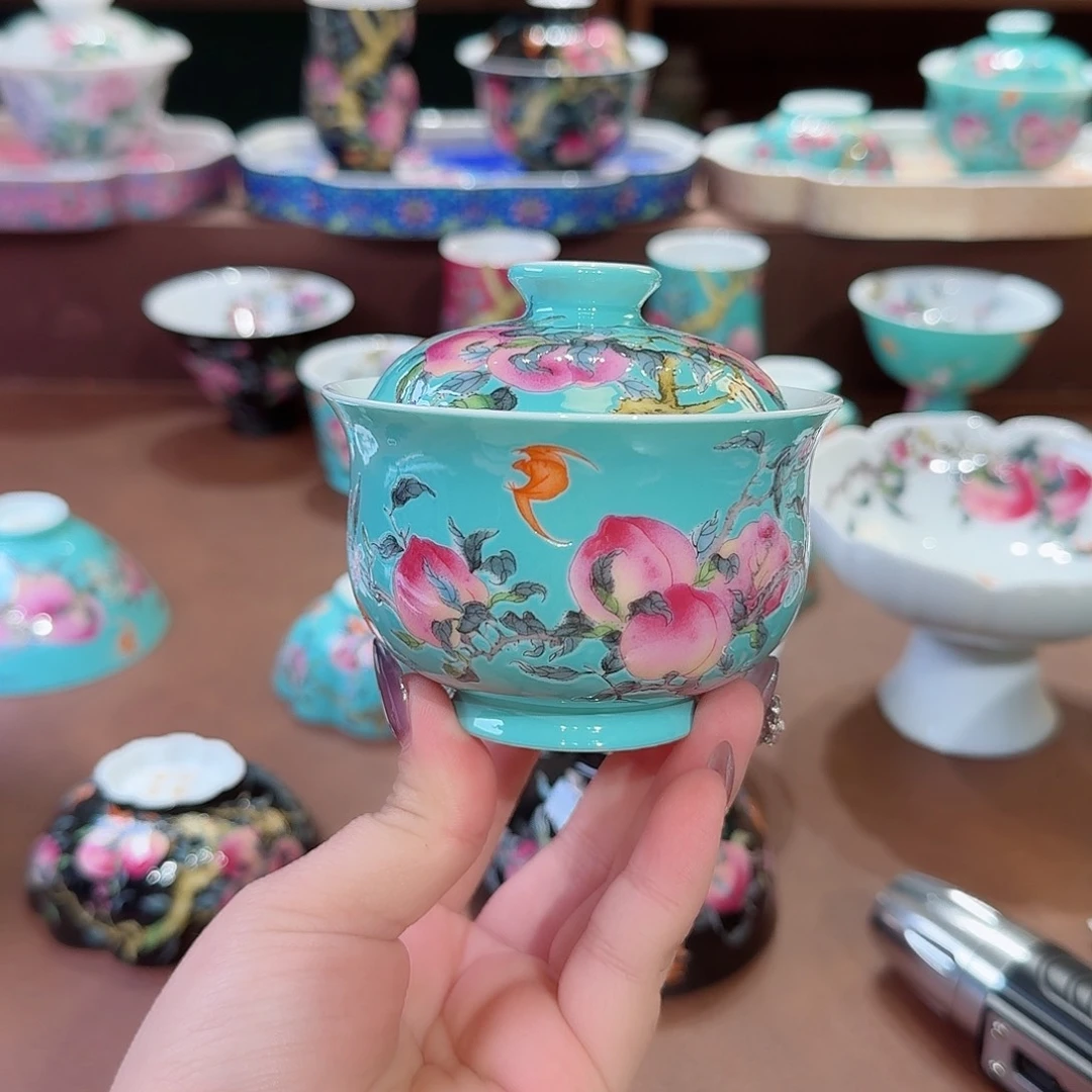 珐琅彩主人杯茶具套装