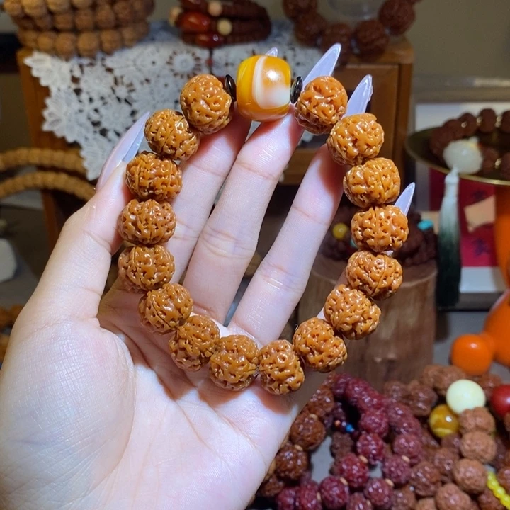 手串金刚菩提175半玉华肉桶蜜一物