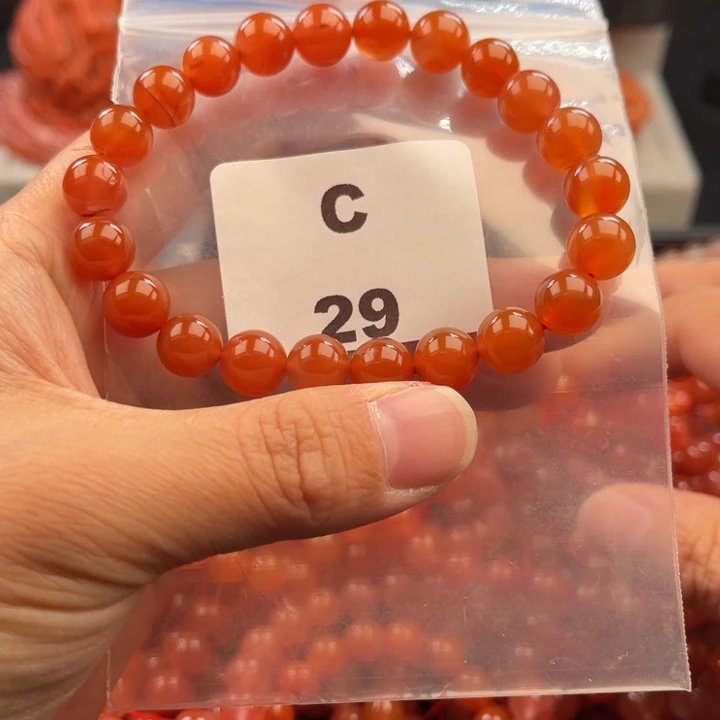 南红玛瑙未镶嵌多样性发货默认微瑕称重9mm