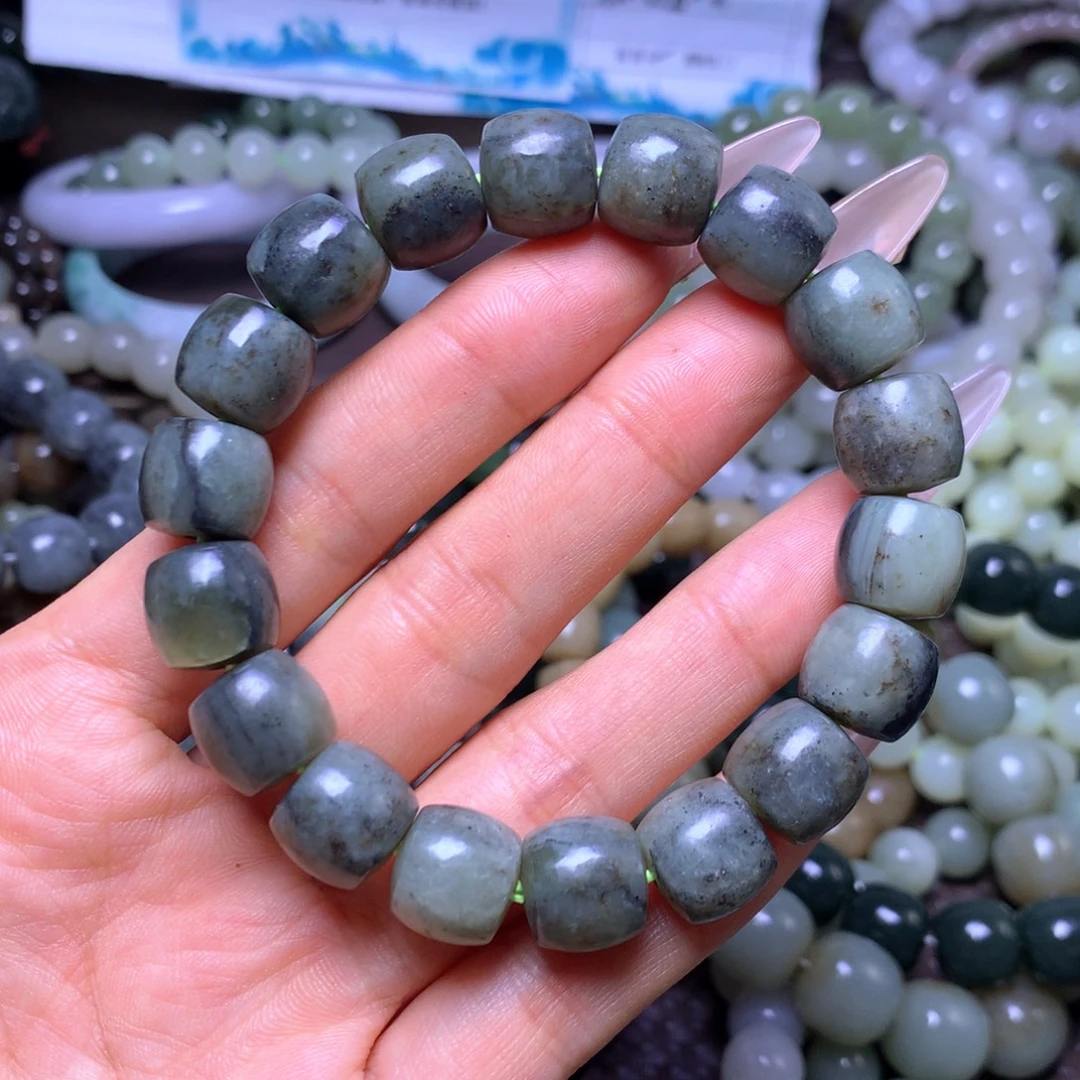 和田玉未镶嵌手串卡12